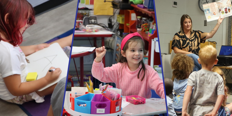 Collage of students engaged in learning