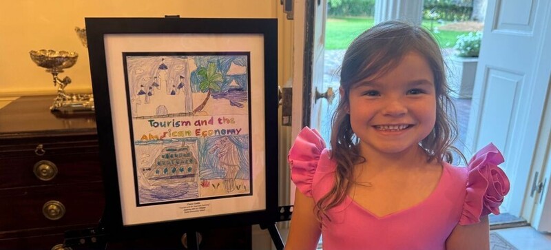 Destin Elementary School kindergartner Claire Grelle