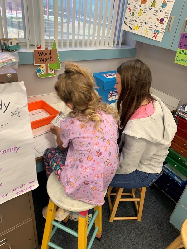 Brighton Watson says, “I love seeing the kids, it brings me back to being in elementary school” Brighton Watson says, “I love seeing the kids, it brings me back to being in elementary school”