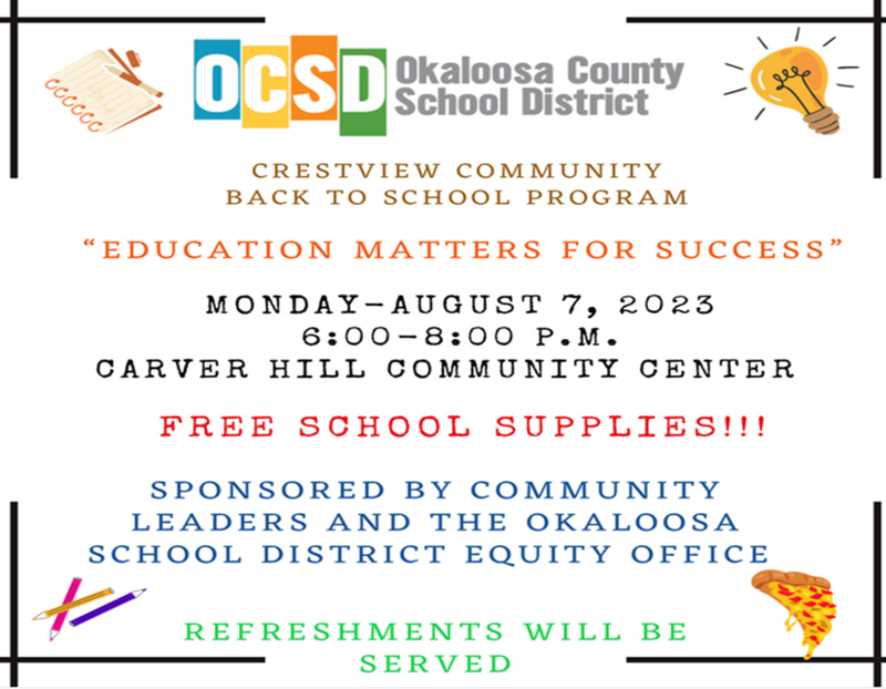 Education Matters for Success Flyer