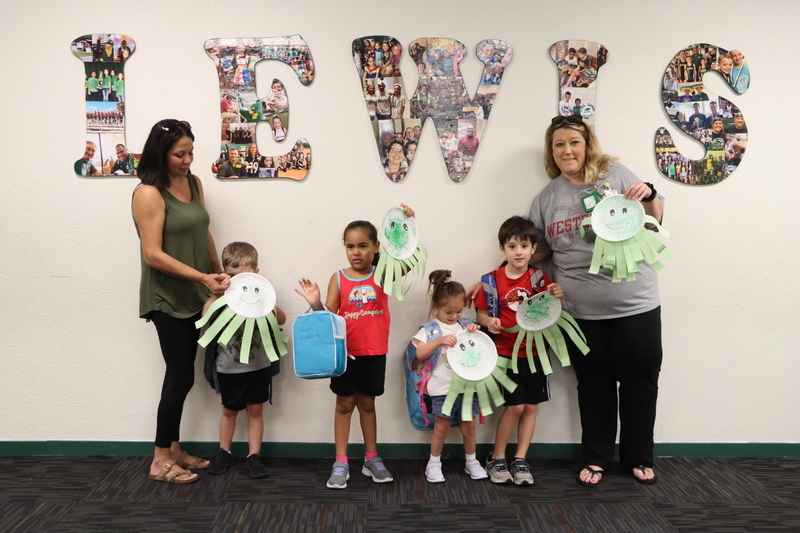 Lewis School Teachers with 4 Kindergarteners