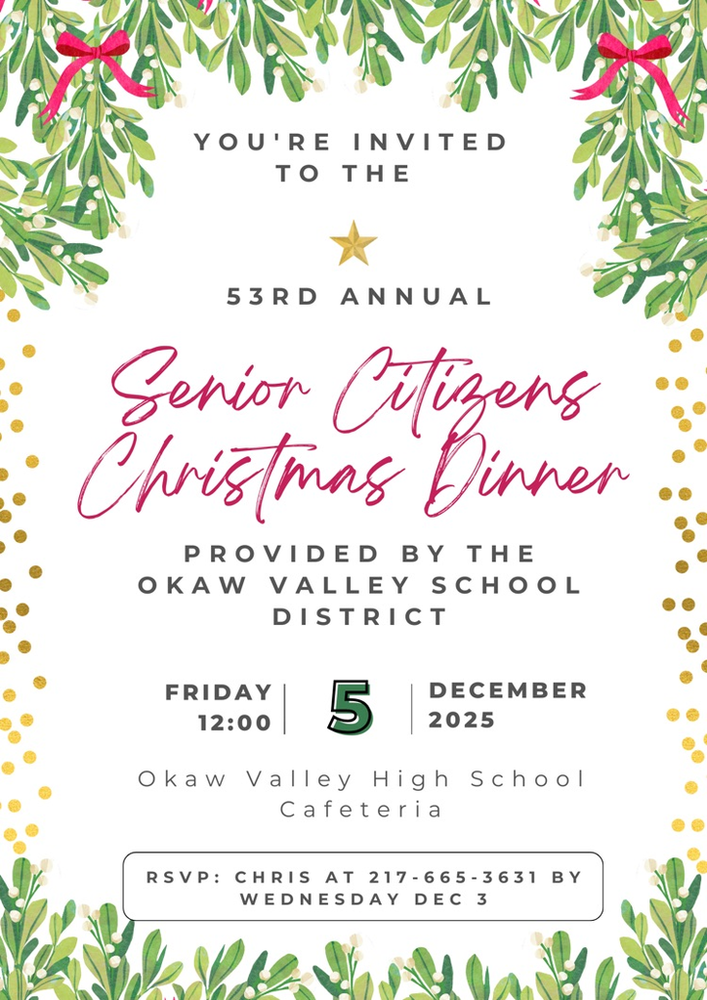 Senior Citizen Dinner Flyer