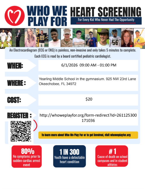 EKG Heart screening for athletes