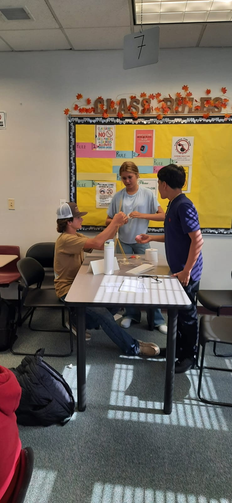 Science classroom marshmallow challenge 
