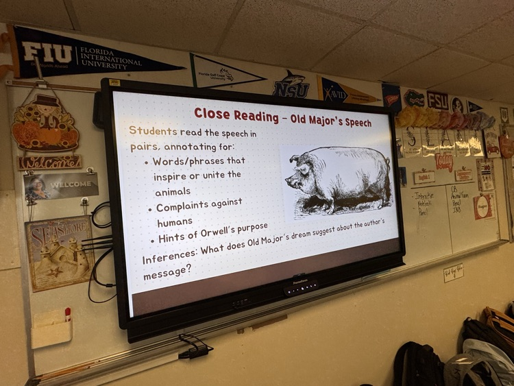 students text marking in English class