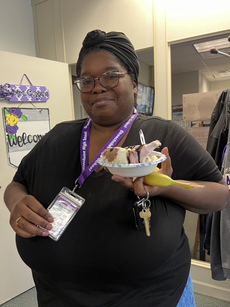 teacher showing ice cream in principal office
