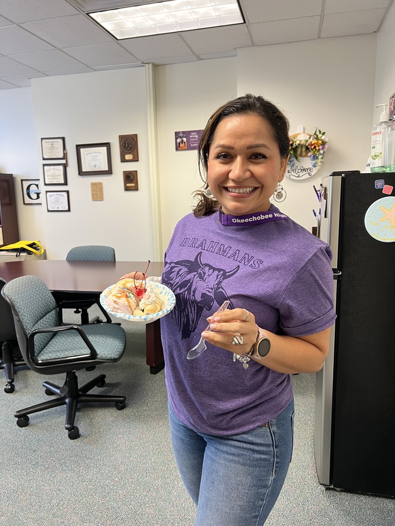 teacher showing ice cream in principal office