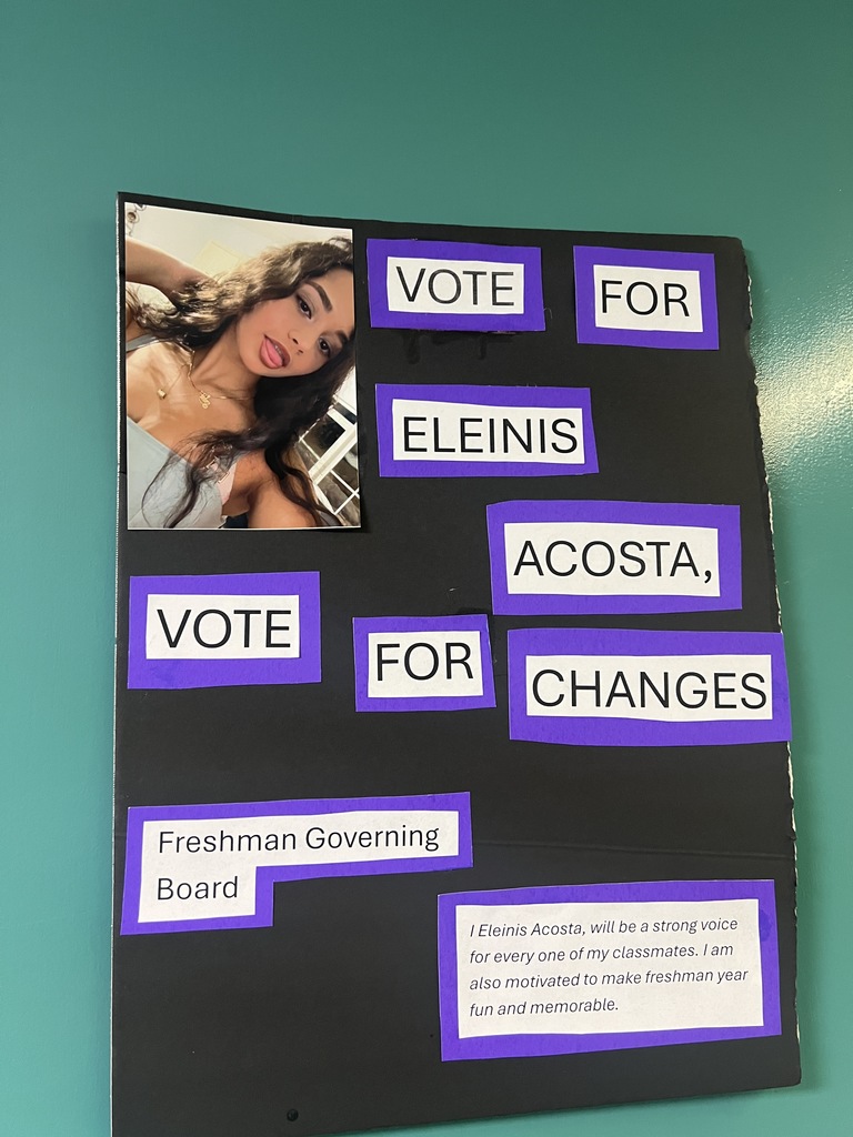 governing board posters hung in hallway