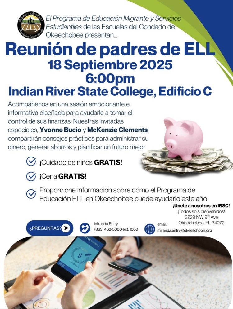 ELL parent meeting flyer