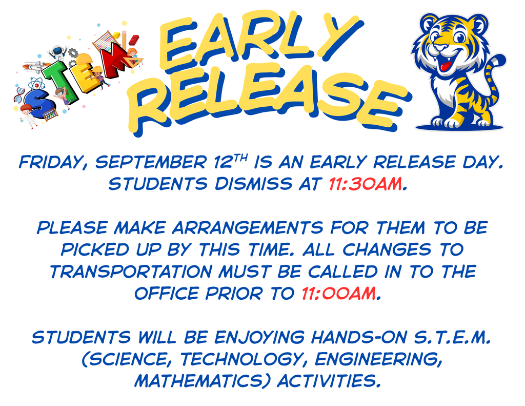 Flyer with Tiger logo and STEM