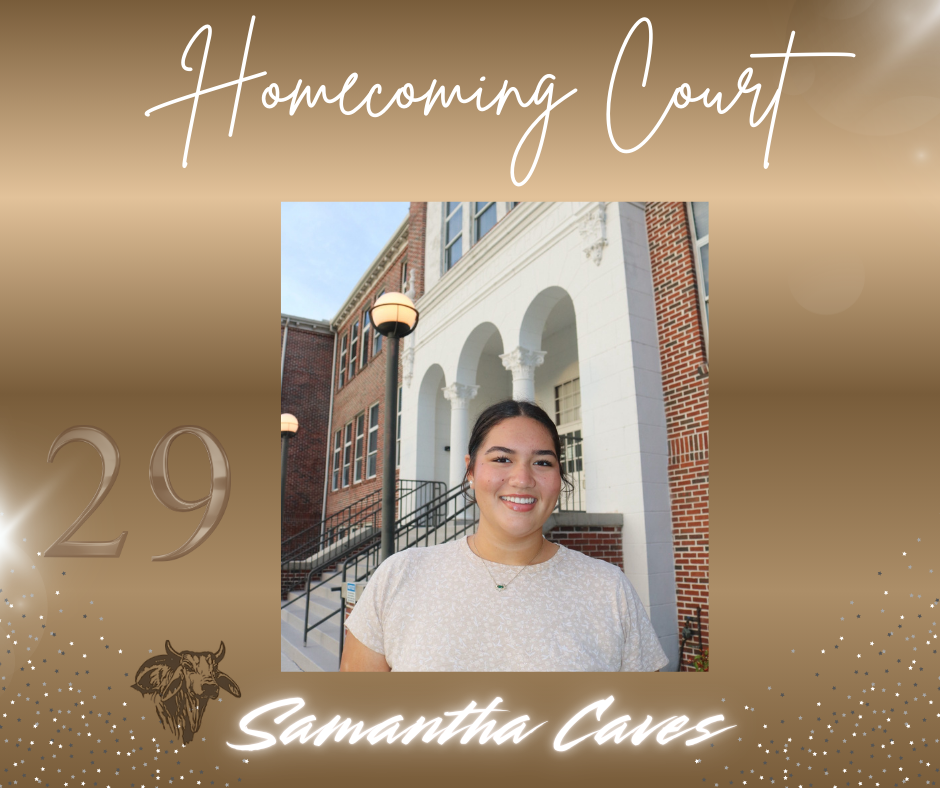 homecoming Court flyer class of 2020 samantha caves