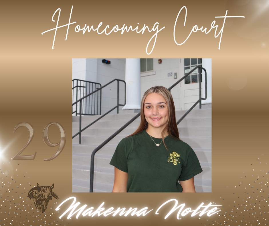 homecoming Court flyer class of 2020 makenna nolte