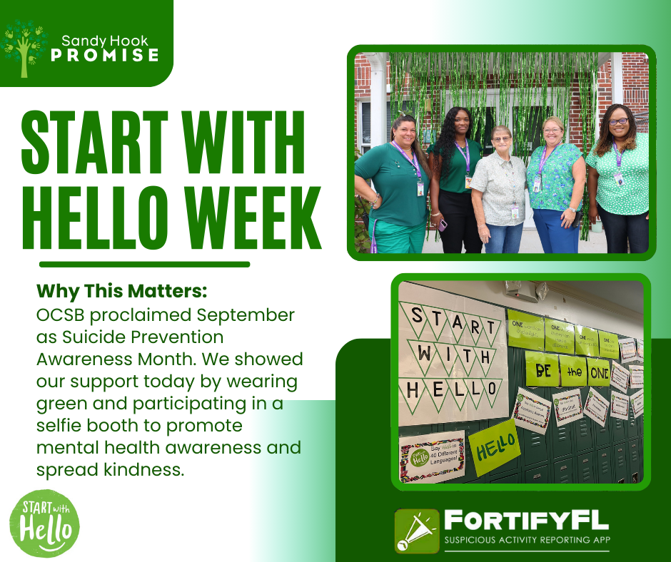 flyer for start with hello week