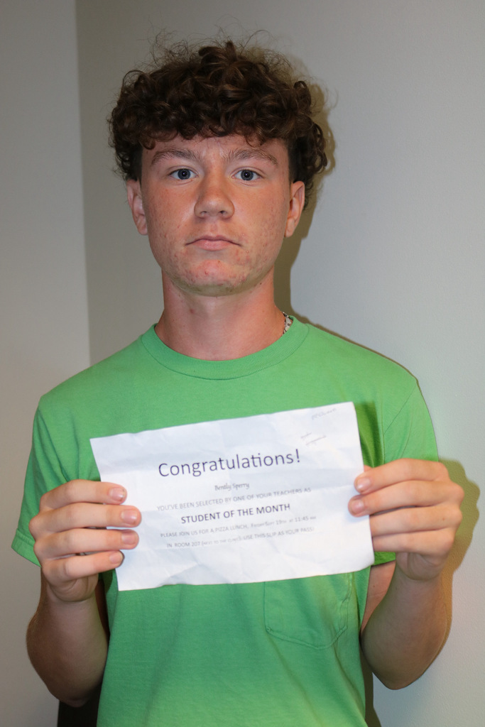 student portrait for student of the month luncheon