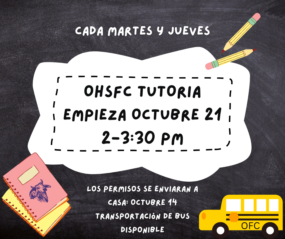 OHSFC Tutorial Flyer