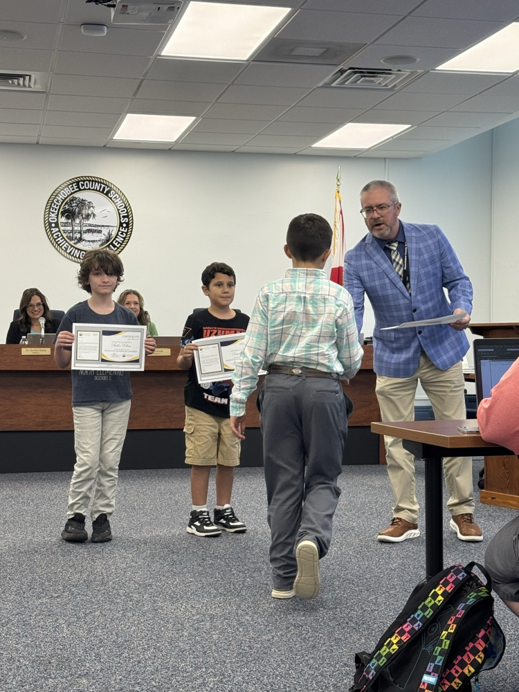 students with certificates