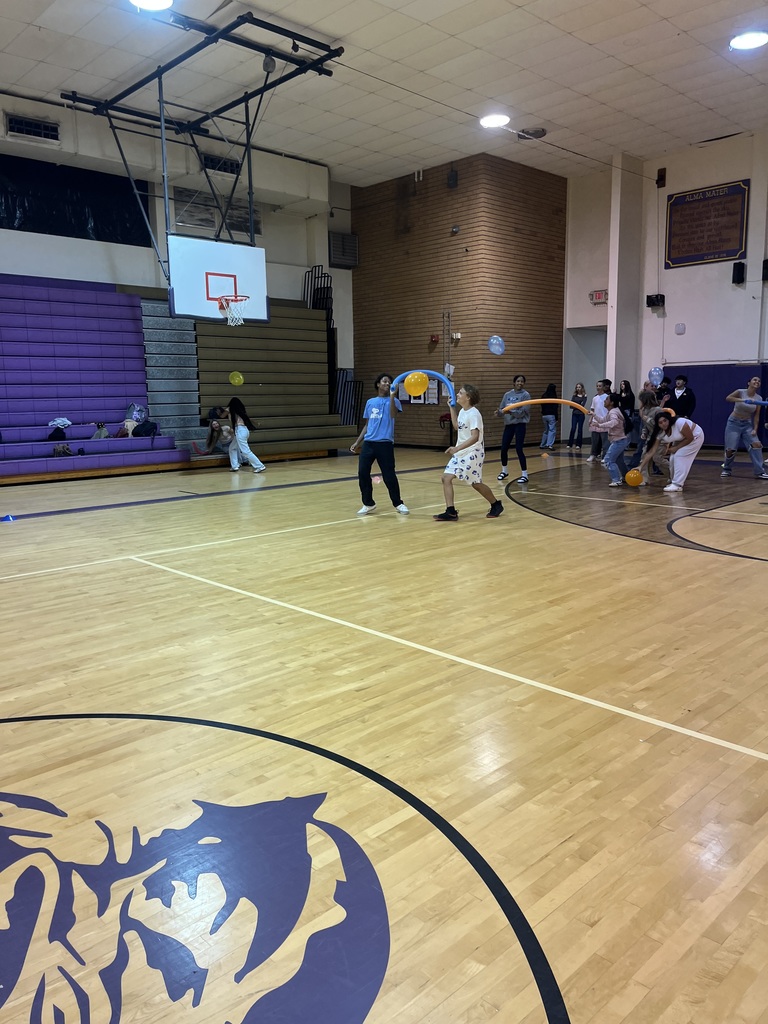 PE students playing in ohs gym