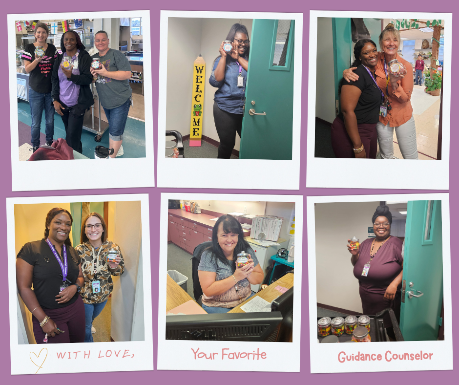 six picture collage of teachers