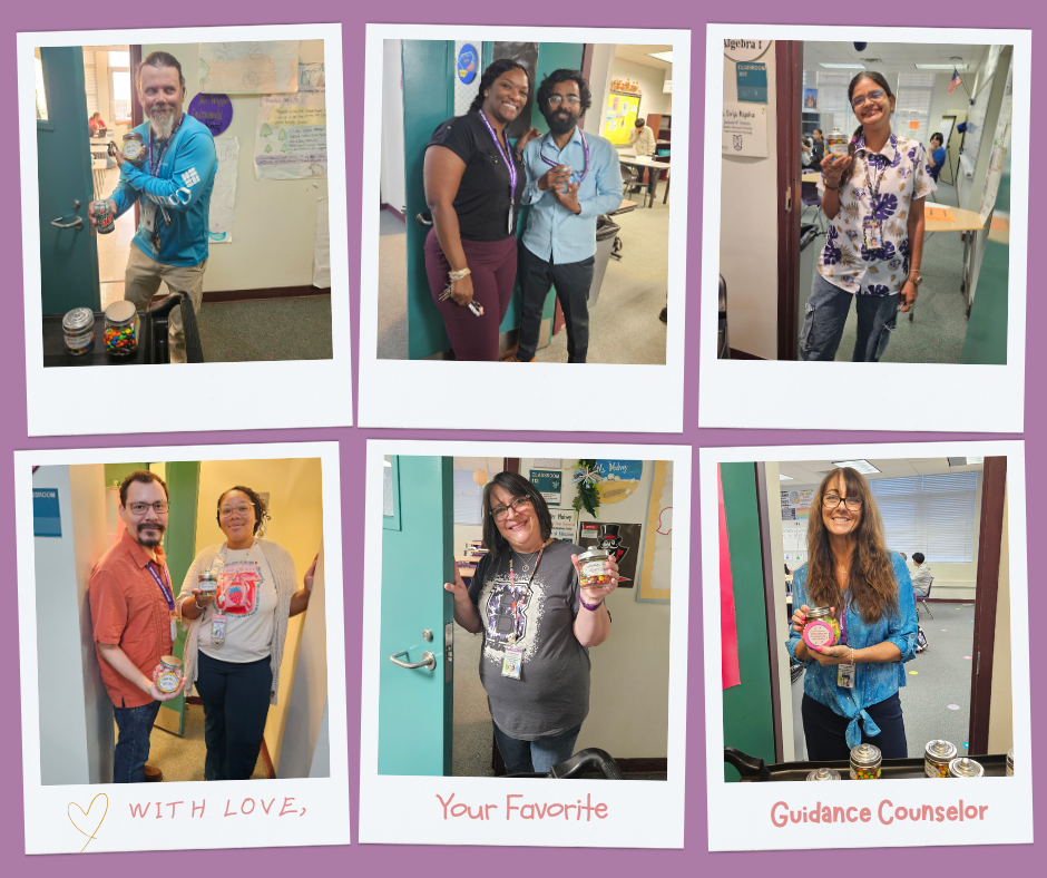 six picture collage of teachers