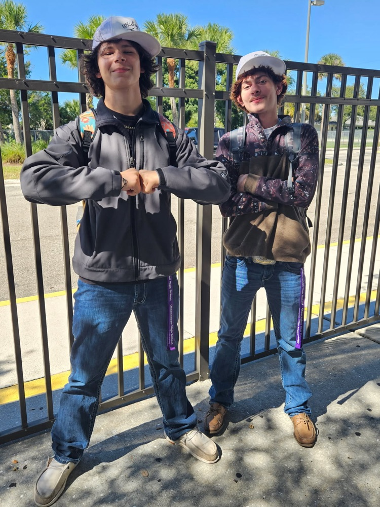 two students in courtyard