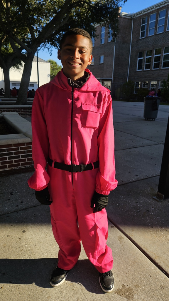 student dressed up for Halloween