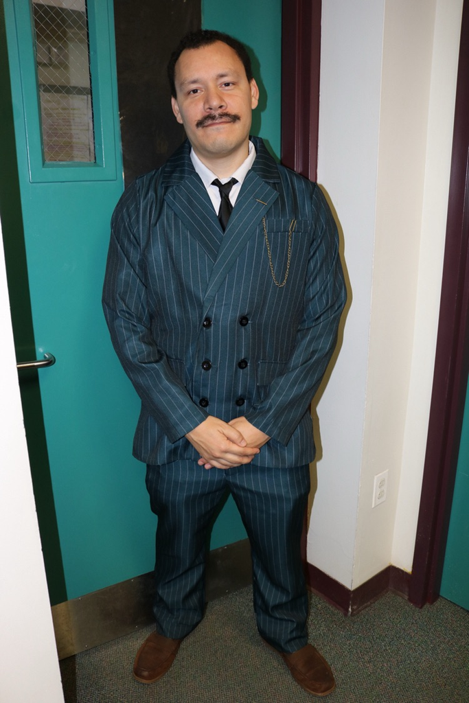 teacher dressed up for Halloween