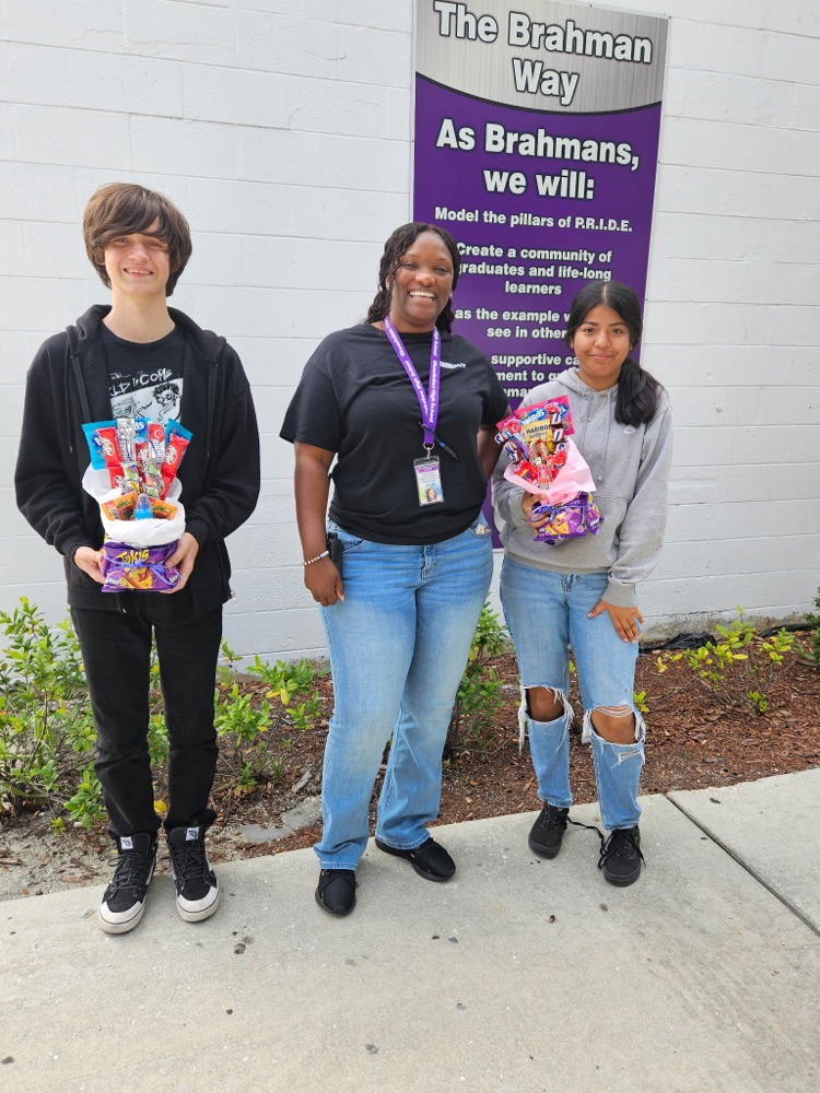 guidance counselor with two students