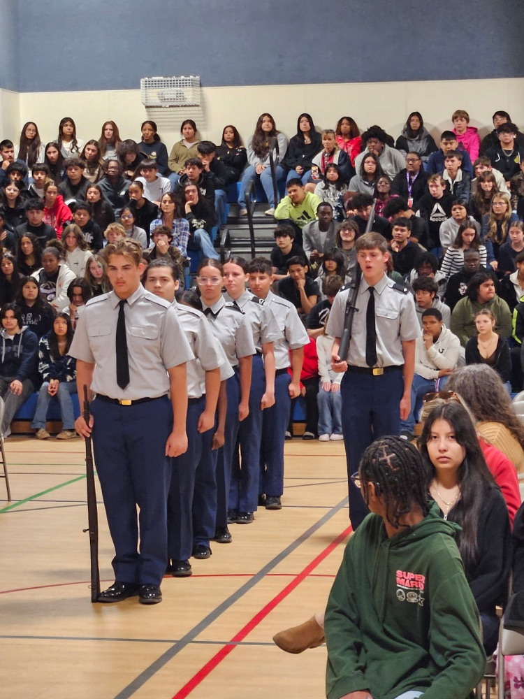 jrotc students doing presentation