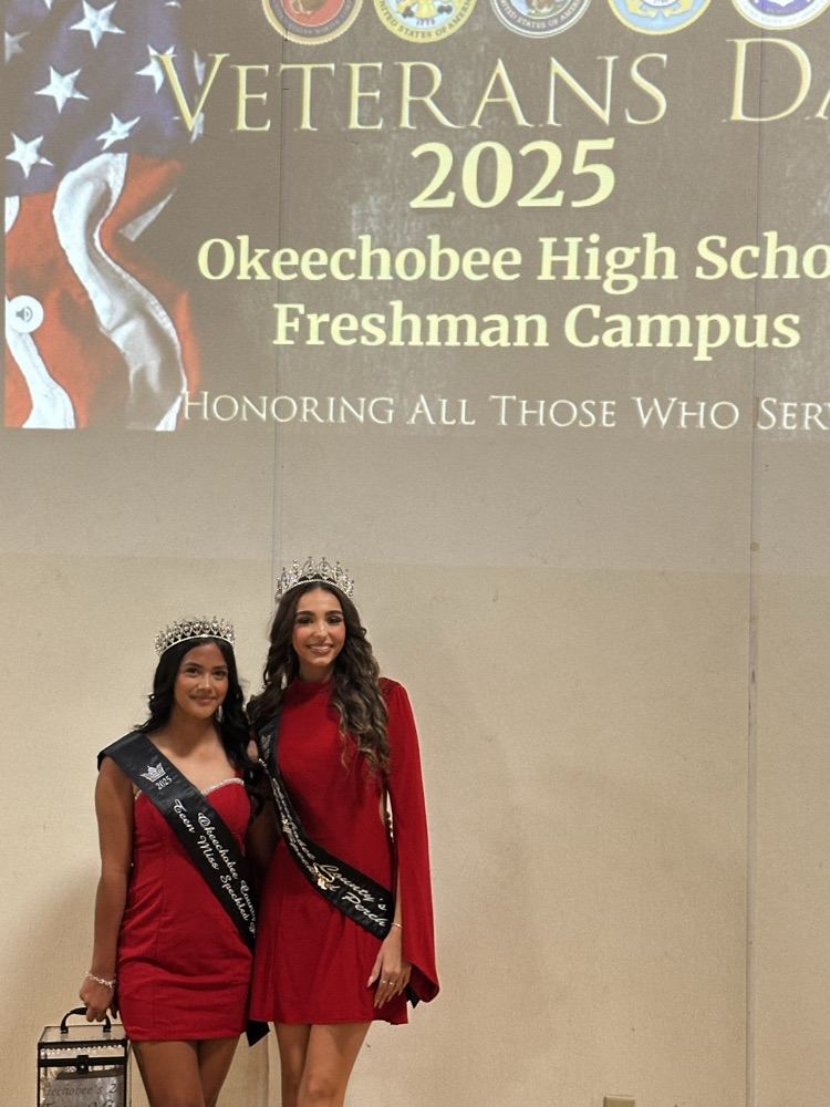 pageant girls at veterans program