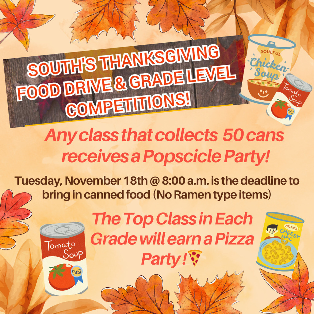 🥫Canned Food Drive Info🍂