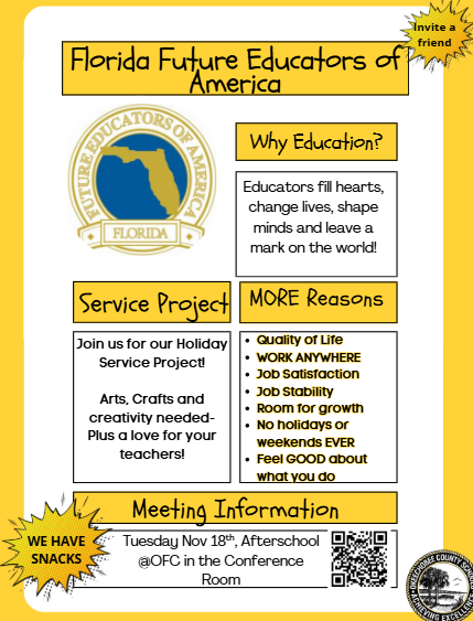 Florida future educators of America flyer