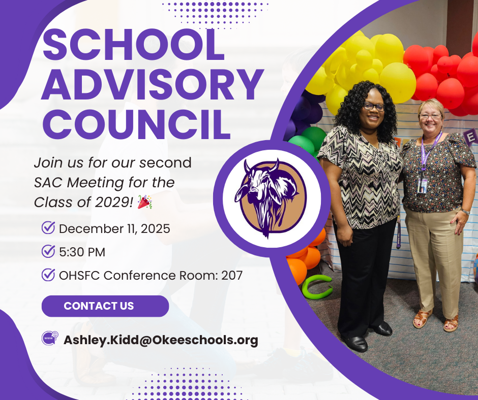 school advisory council meeting flyer