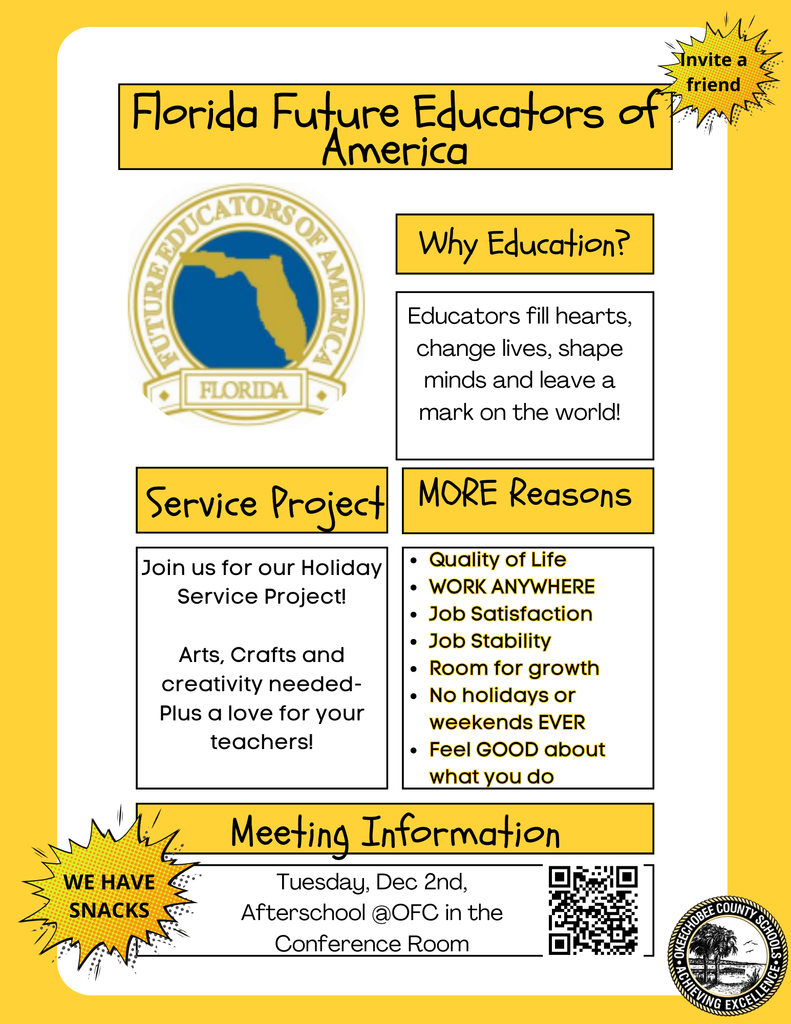 Florida future educators of America flyer