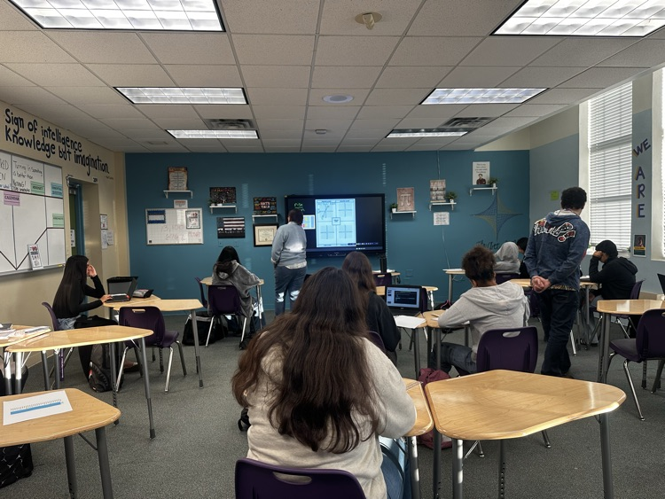 students in algebra classroom