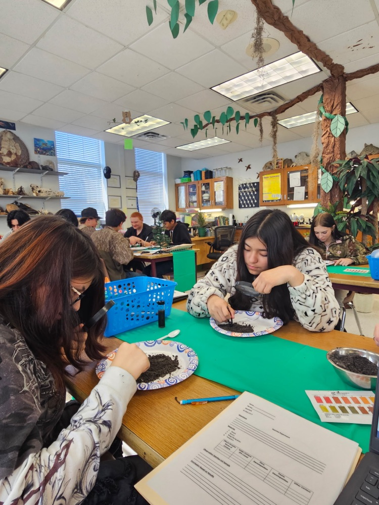 science students working