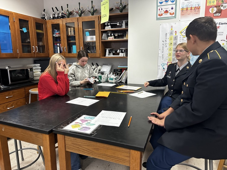 students working in biology 