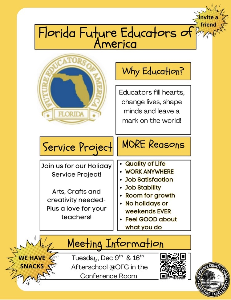 florida future educators of America flyer 