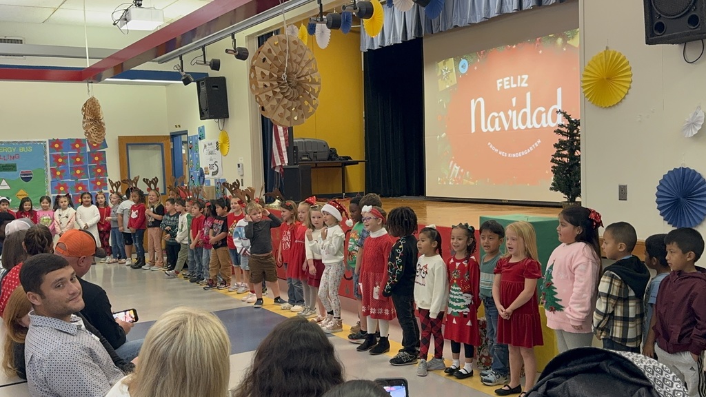 Students in Christmas outfits