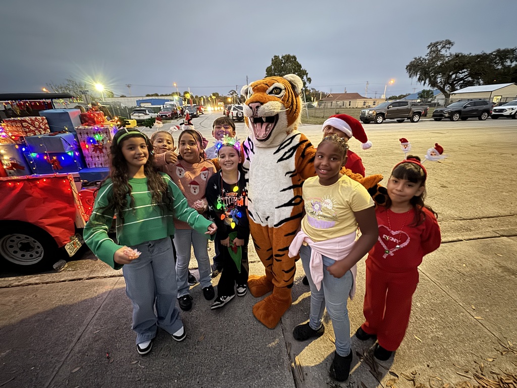 Students in Christmas outfits