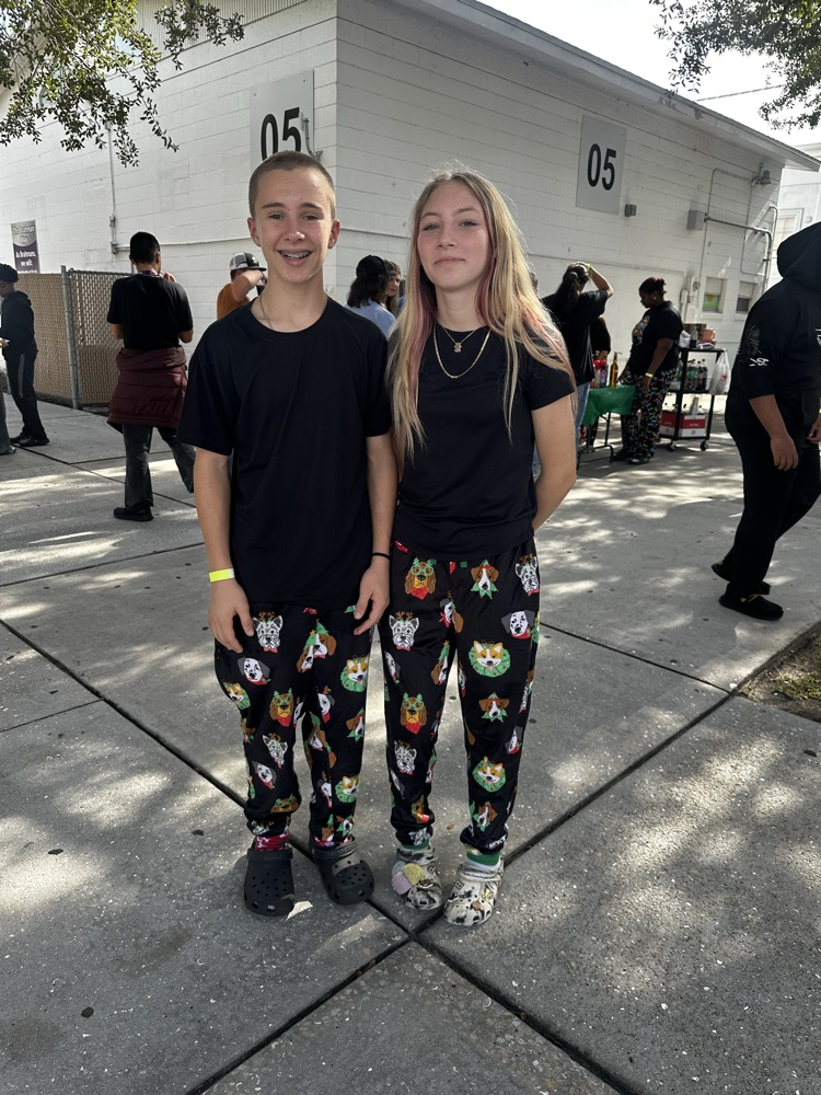 students in school courtyard