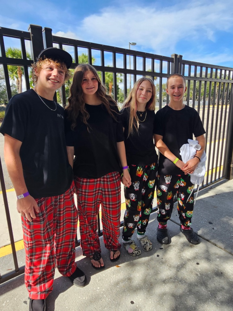students in school courtyard