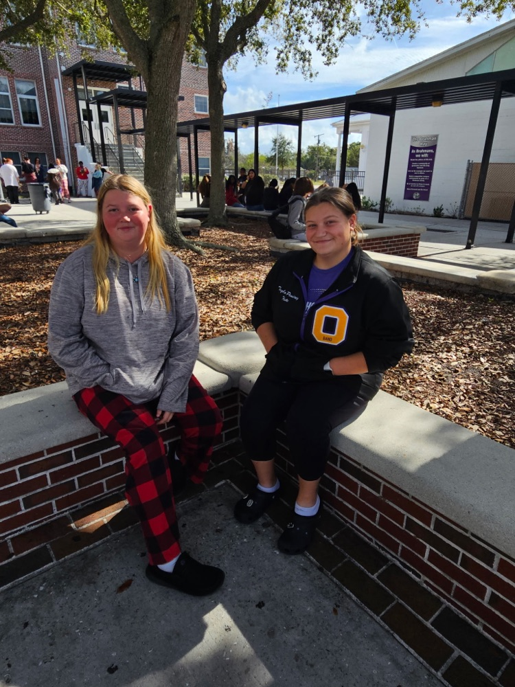 students in school courtyard