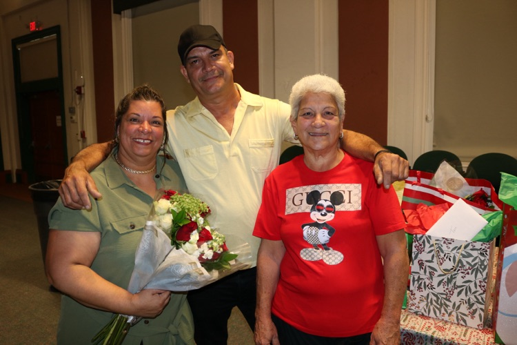 staff members at holiday luncheon 