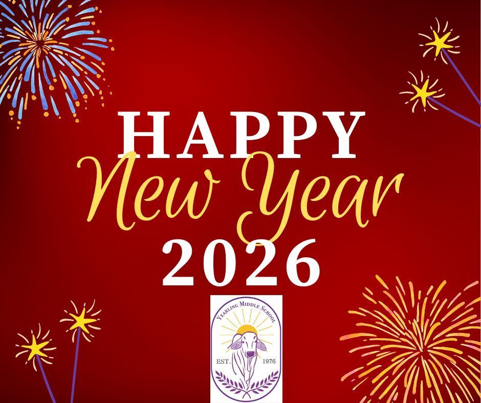 Red Minimalist Happy New Year Facebook Post