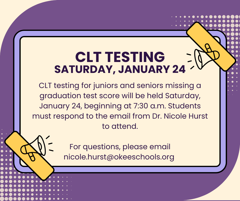 CLT Testing, Saturday, January 24