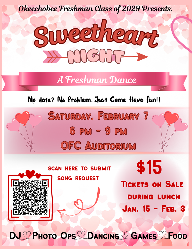 class of 2029 presents sweetheart night a freshman dance flyer