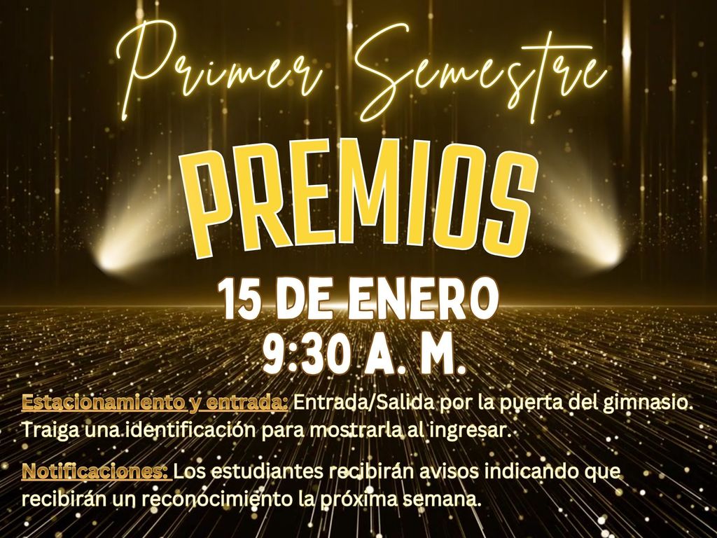 Awards Ceremony Flyer - Spanish