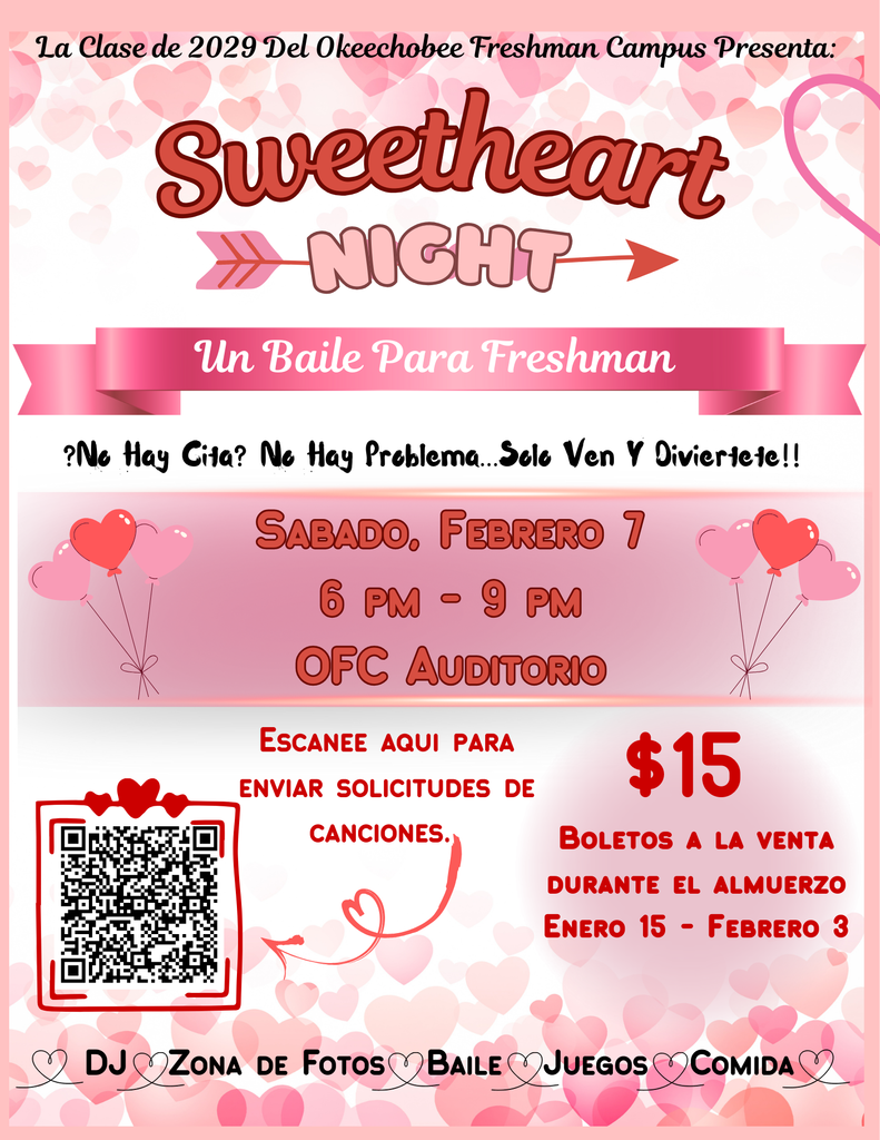 flyer for freshman dance sells in spanish