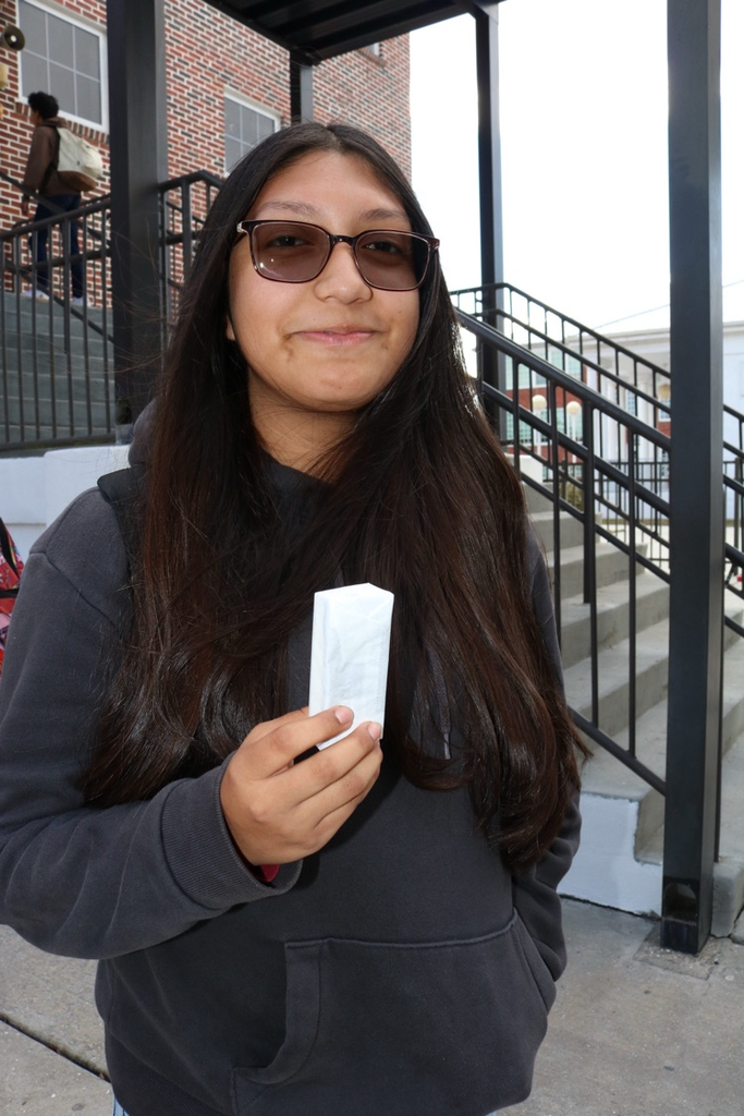 student with icecream 