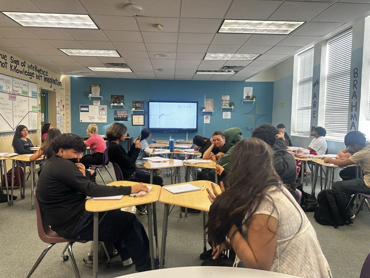 students in algebra class